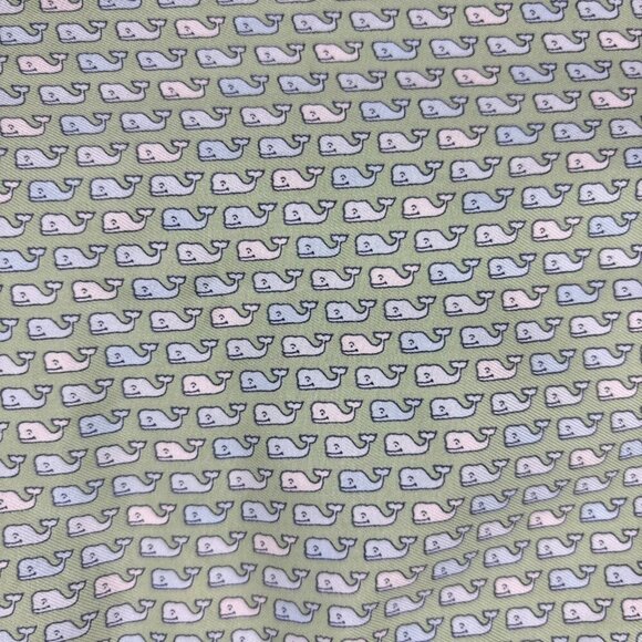 VINEYARD VINES Scarf Sash Womens OS Light Green Whale - Picture 2 of 7